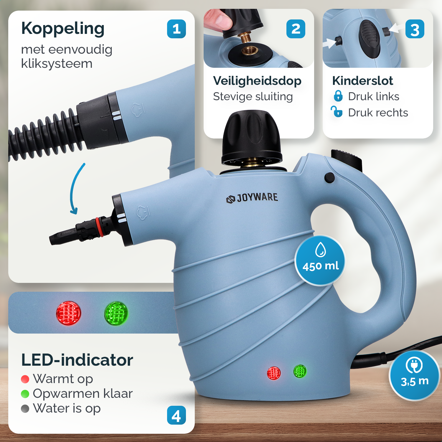 Joyware Handstoomreiniger 13-in-1